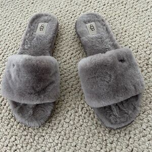 UGG Women's Soft Gray Cozette Slide Slippers